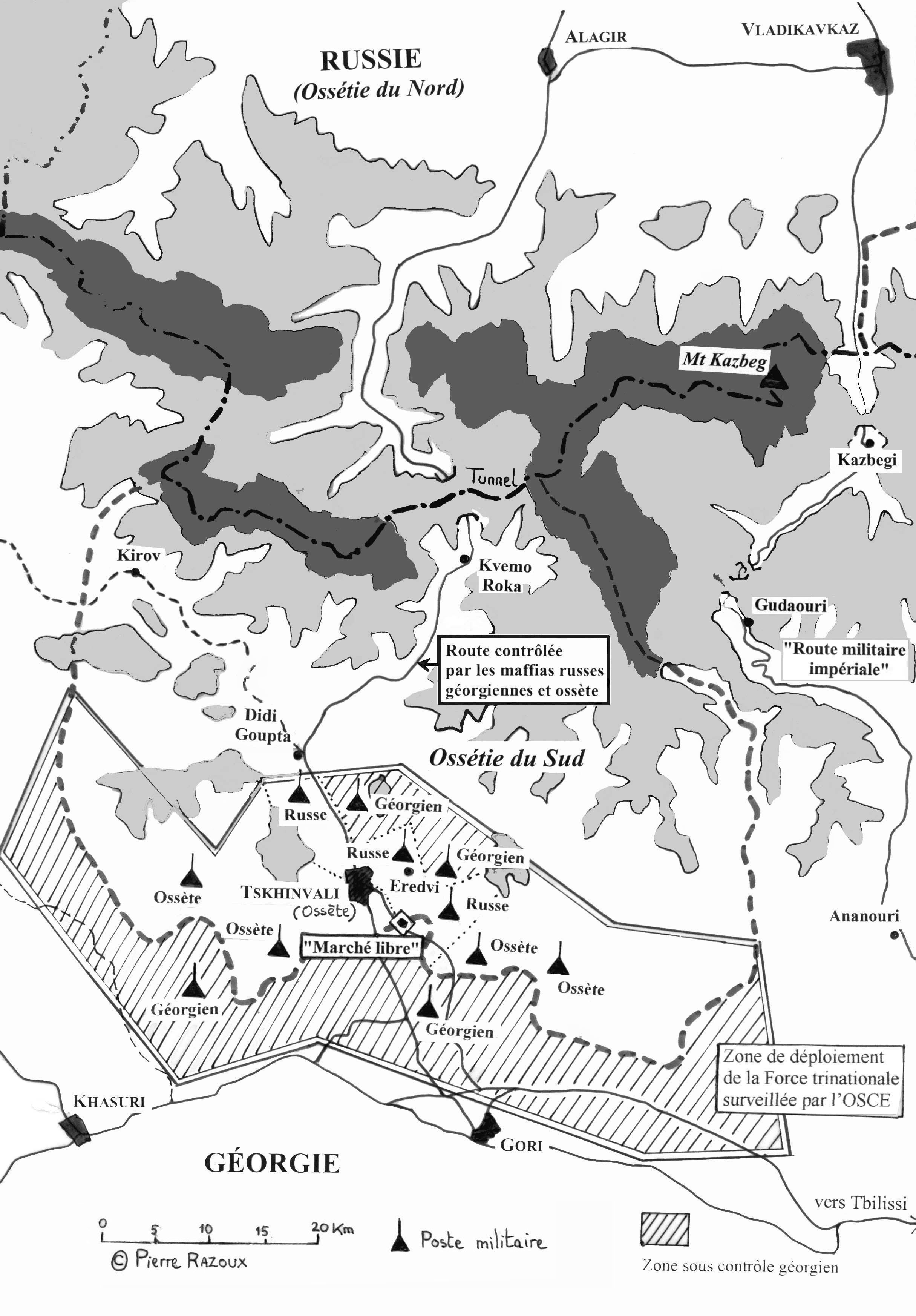 Carte Oss&eacute;tie